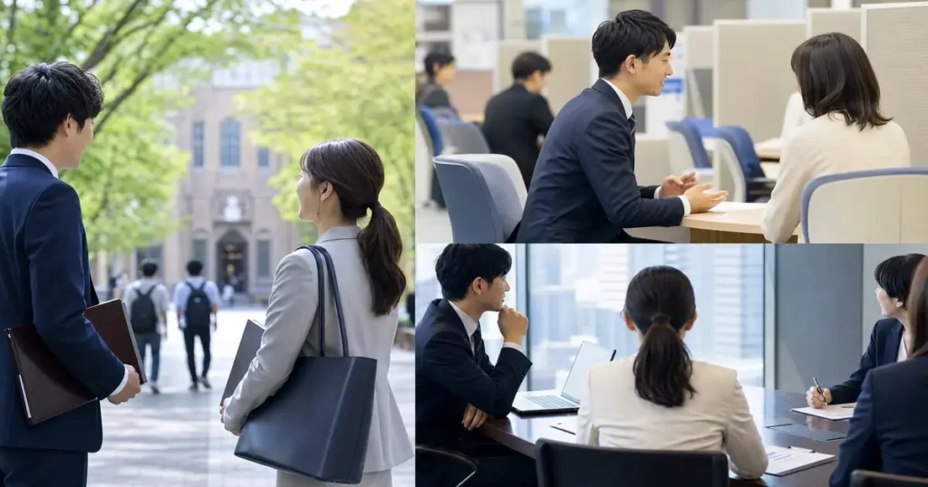 キャリアや働き方について考えるビジネスパーソンのイメージ